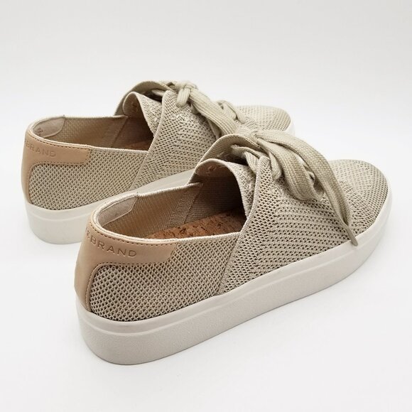 Lucky Brand Talena Knit Platform Sneakers Shimmer Natural Size 7.5 Stretch $79 - Picture 8 of 16